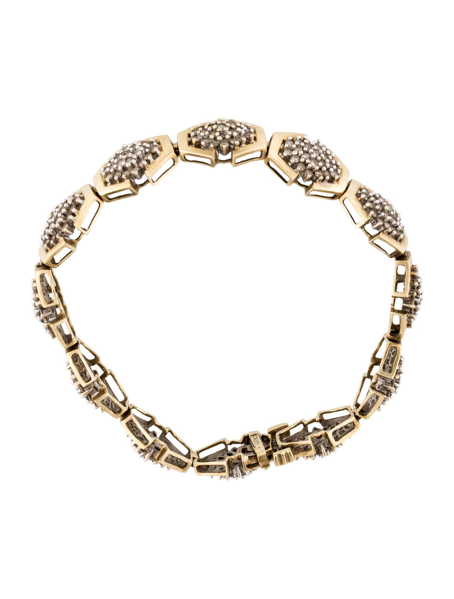 Bracelet 10K 3.96ctw Diamond Link Bracelet
